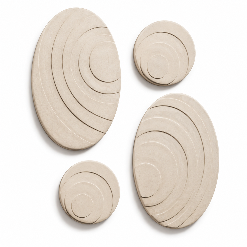 Halo – Composition murale modulaire – Lot de 4