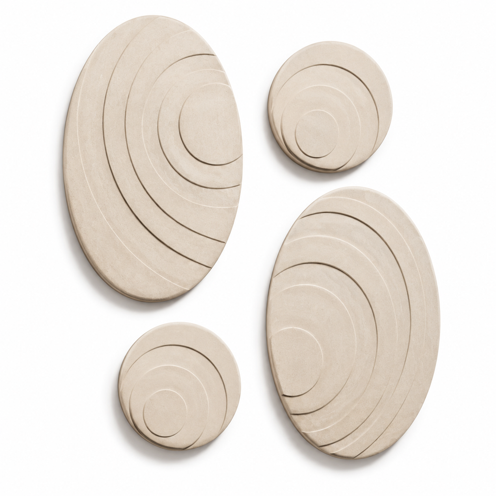 Halo – Composition murale modulaire – Lot de 4