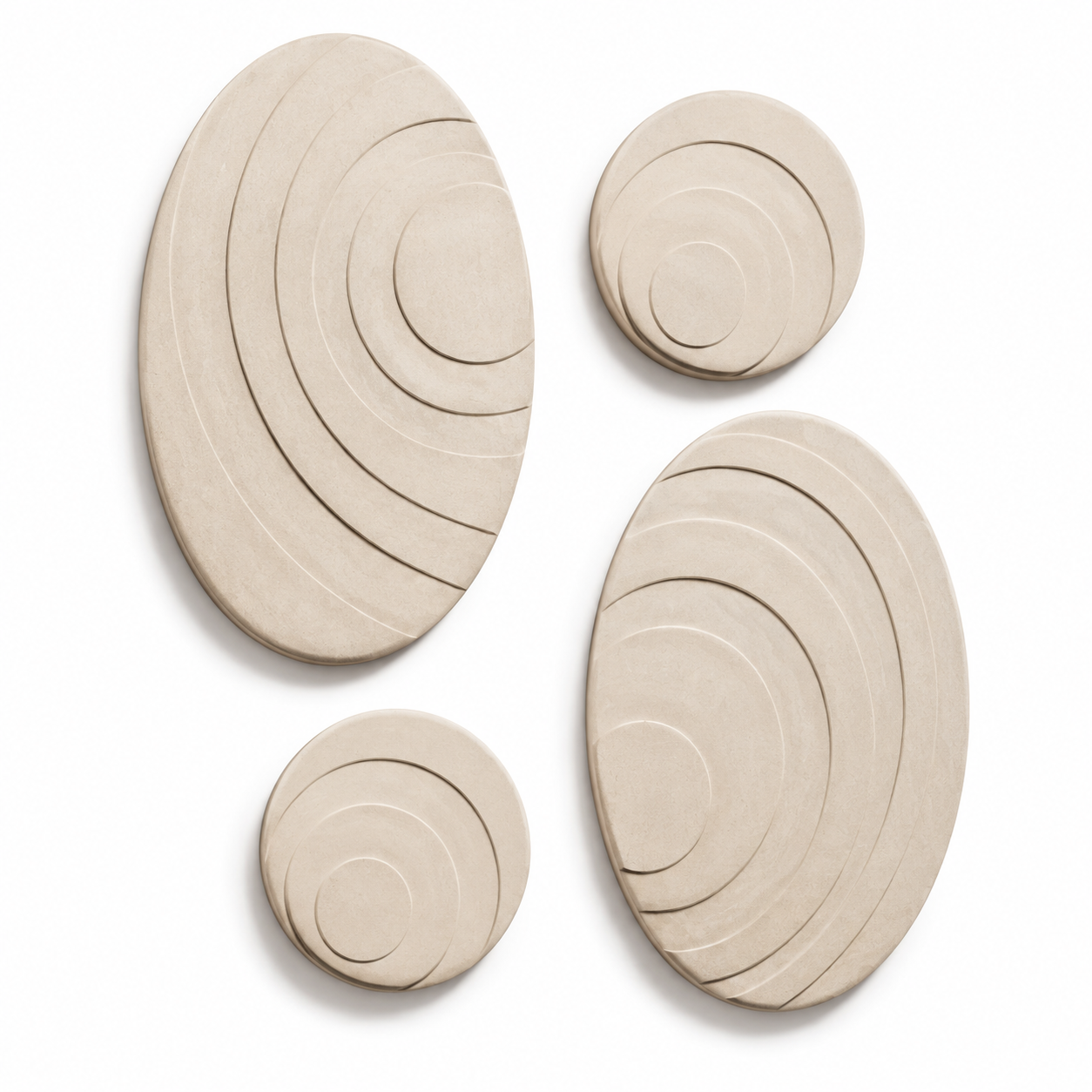 Halo – Composition murale modulaire – Lot de 4