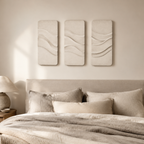 Onde – Décoration murale en relief – Lot de 3