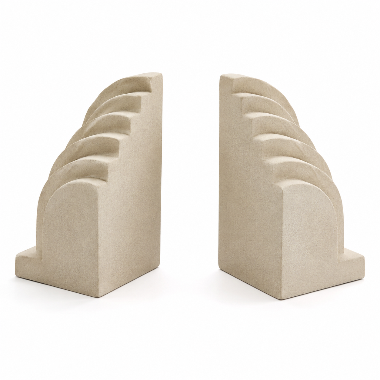 Strate – Serre-livres sculpturaux – Paire de 2