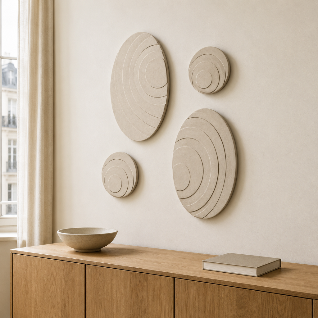 Halo – Composition murale modulaire – Lot de 4