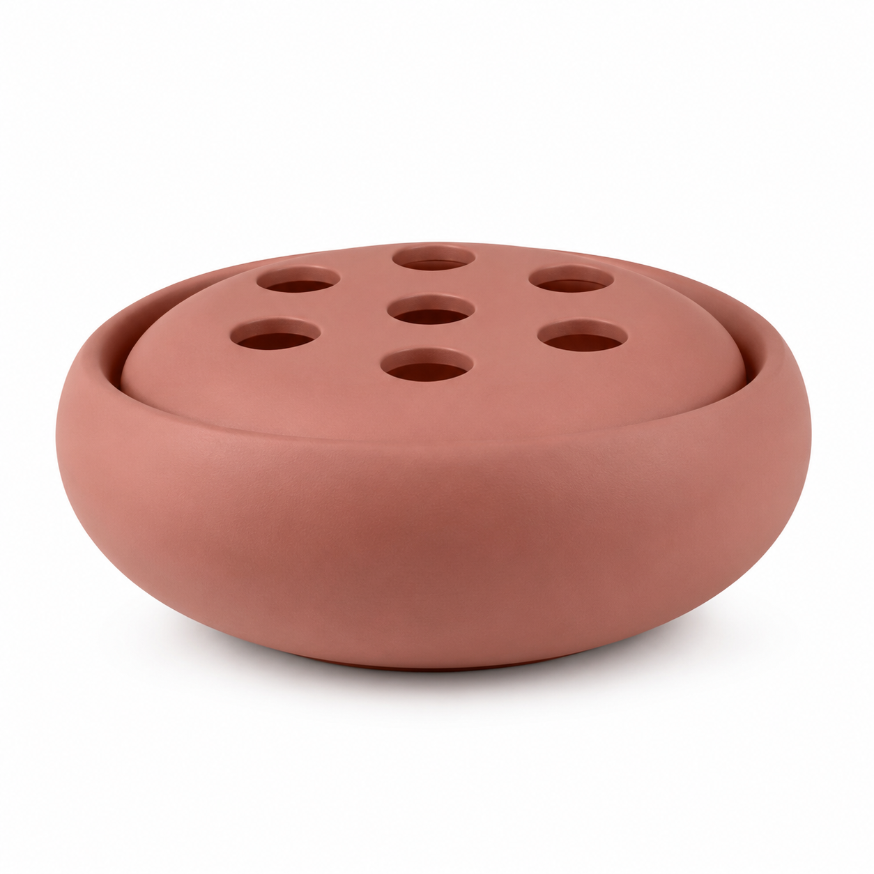 Écho – Vase bas avec guide floral amovible