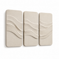 Onde – Décoration murale en relief – Lot de 3