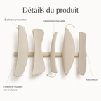 Voile – Décoration murale à 5 ailettes pivotantes