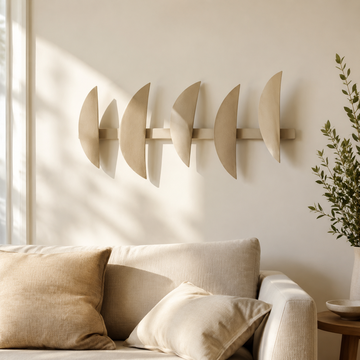 Voile – Décoration murale à 5 ailettes pivotantes