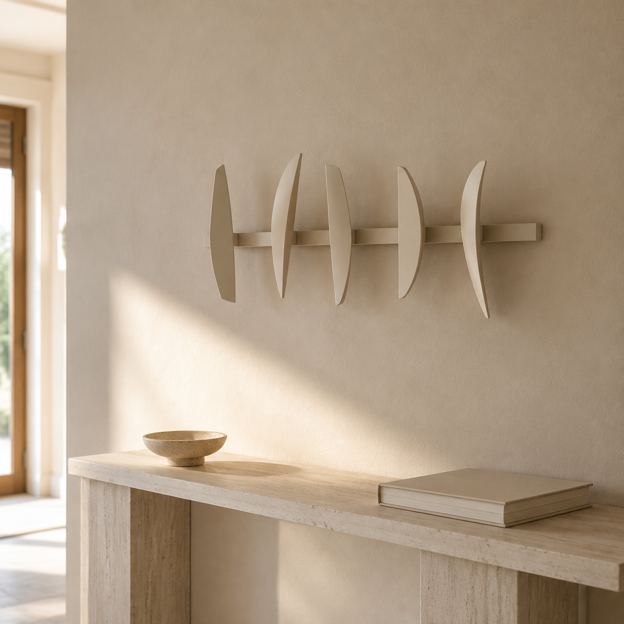 Voile – Décoration murale à 5 ailettes pivotantes