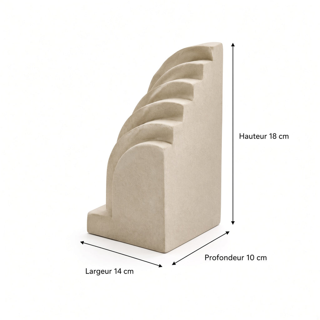 Strate – Serre-livres sculpturaux – Paire de 2