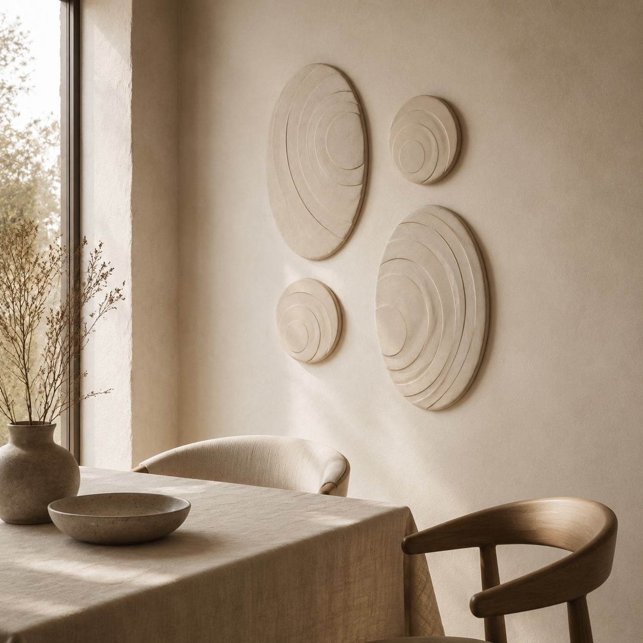 Halo – Composition murale modulaire – Lot de 4