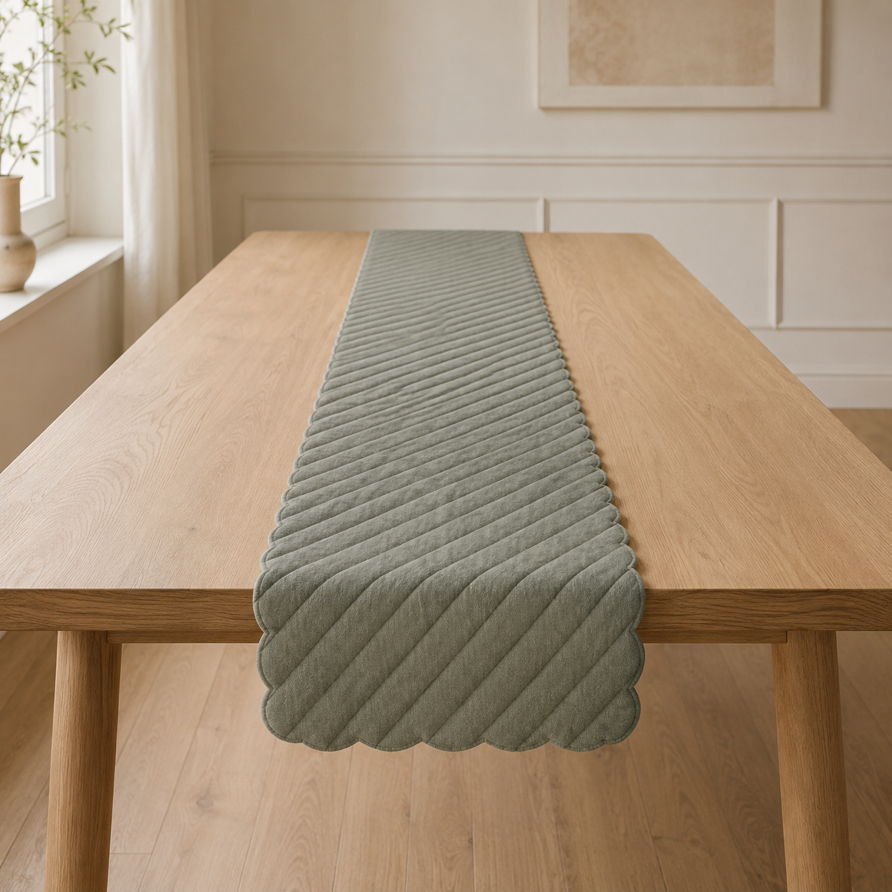 Tracé – Chemin de table à canaux diagonaux