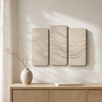 Onde – Décoration murale en relief – Lot de 3