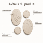Halo – Composition murale modulaire – Lot de 4