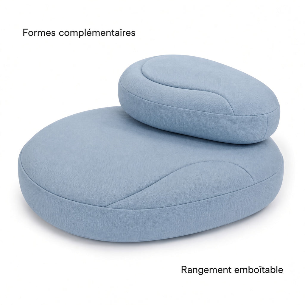 Galet – Coussins de sol emboîtables – Lot de 2