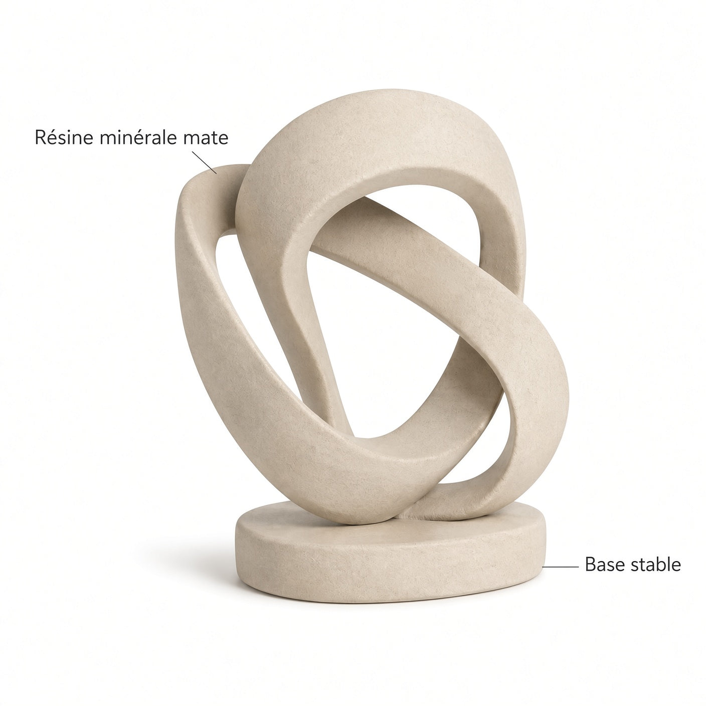 Nœud – Sculpture décorative en ruban