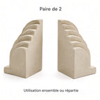 Strate – Serre-livres sculpturaux – Paire de 2