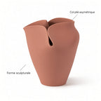 Pli – Vase décoratif à col plié