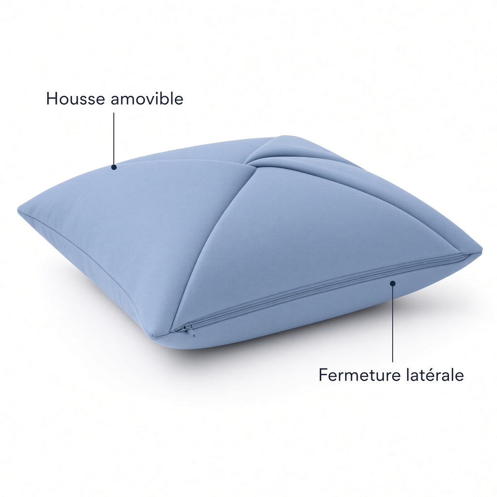 Nacre – Coussin décoratif à plis croisés