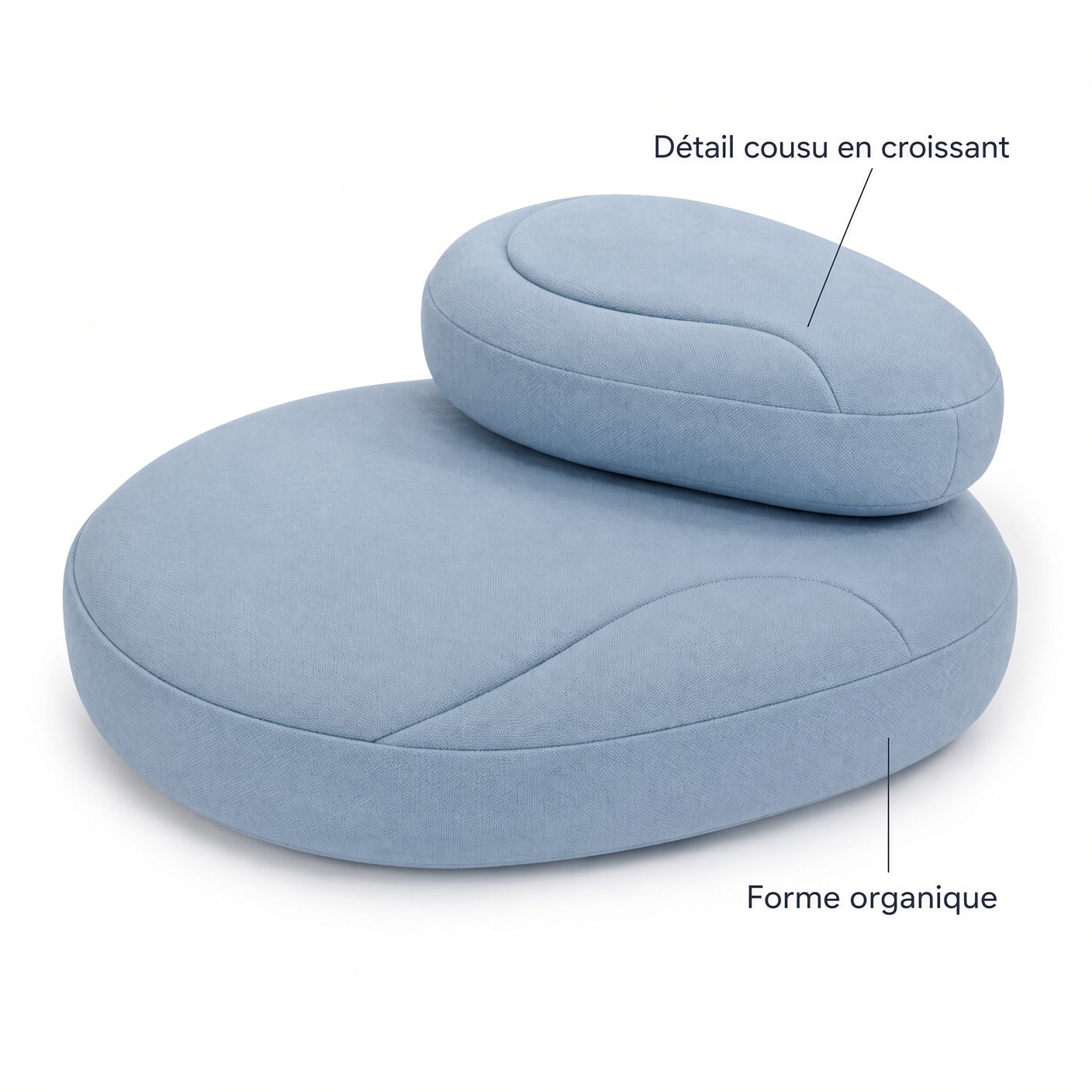 Galet – Coussins de sol emboîtables – Lot de 2