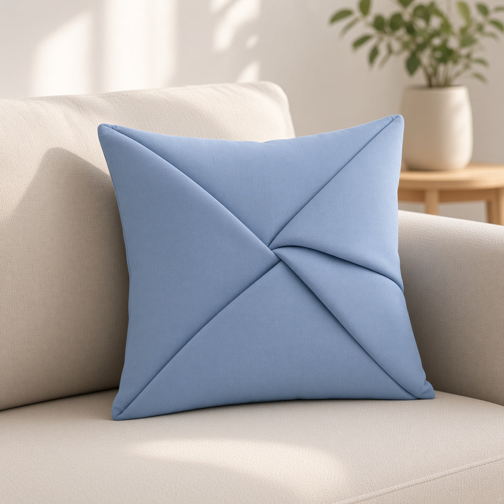 Nacre – Coussin décoratif à plis croisés
