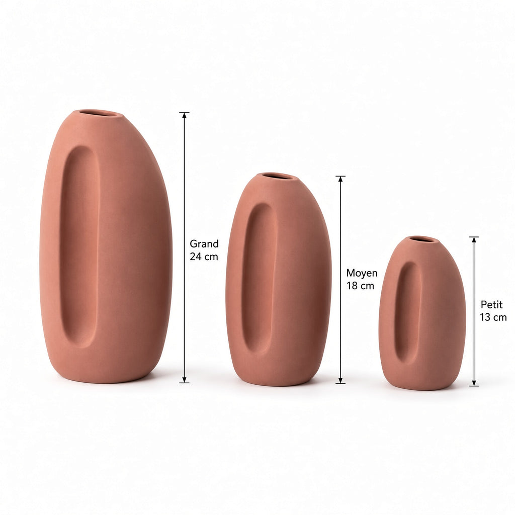 Cadence – Vases soliflores coordonnés – Lot de 3