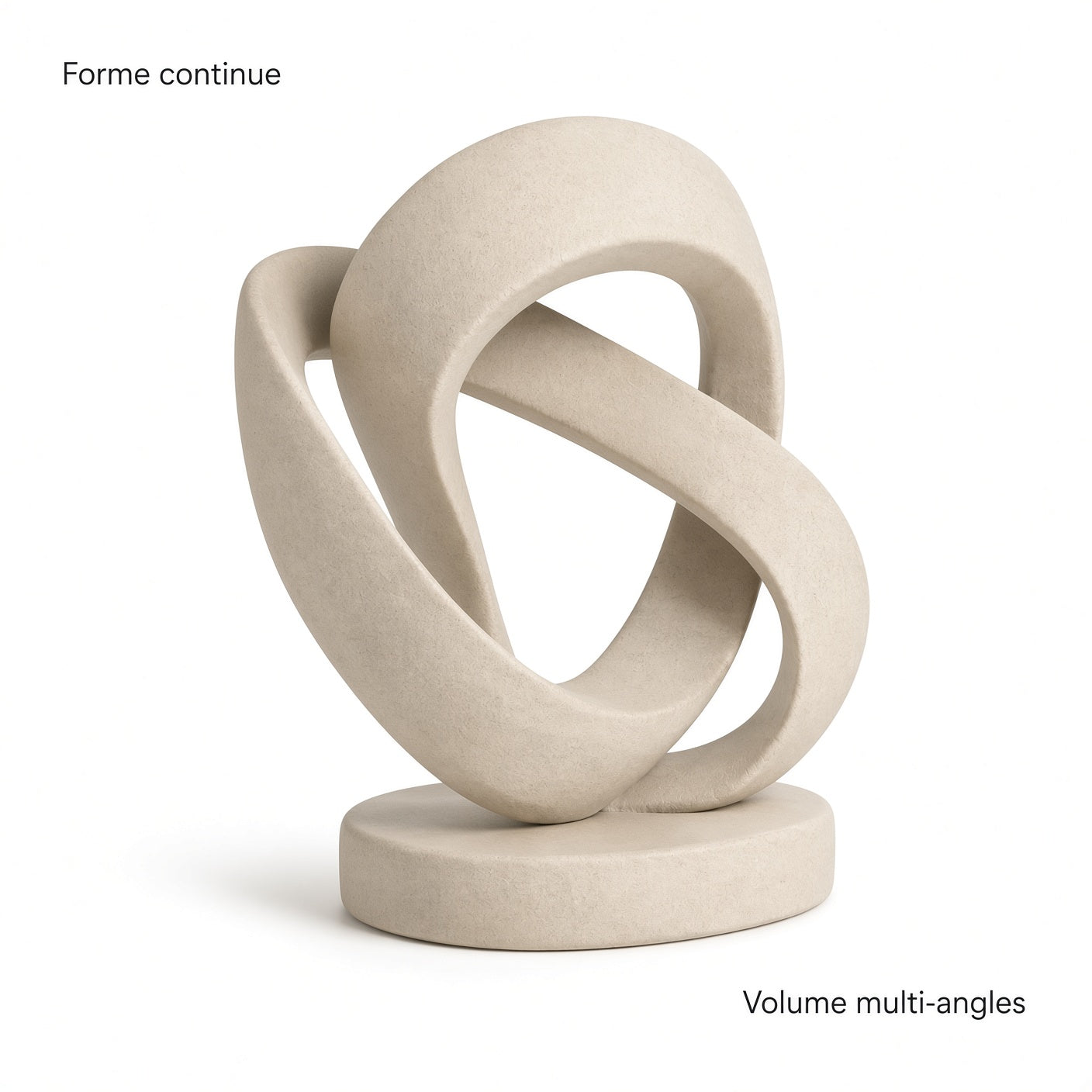 Nœud – Sculpture décorative en ruban