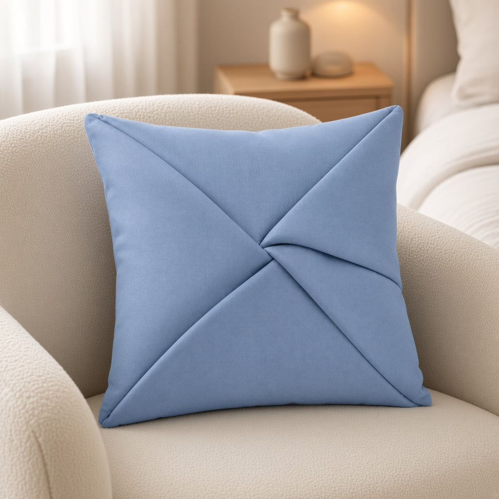 Nacre – Coussin décoratif à plis croisés