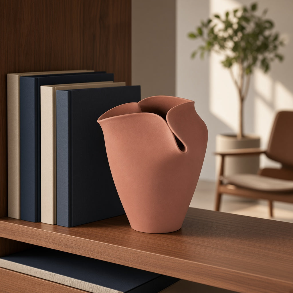 Pli – Vase décoratif à col plié