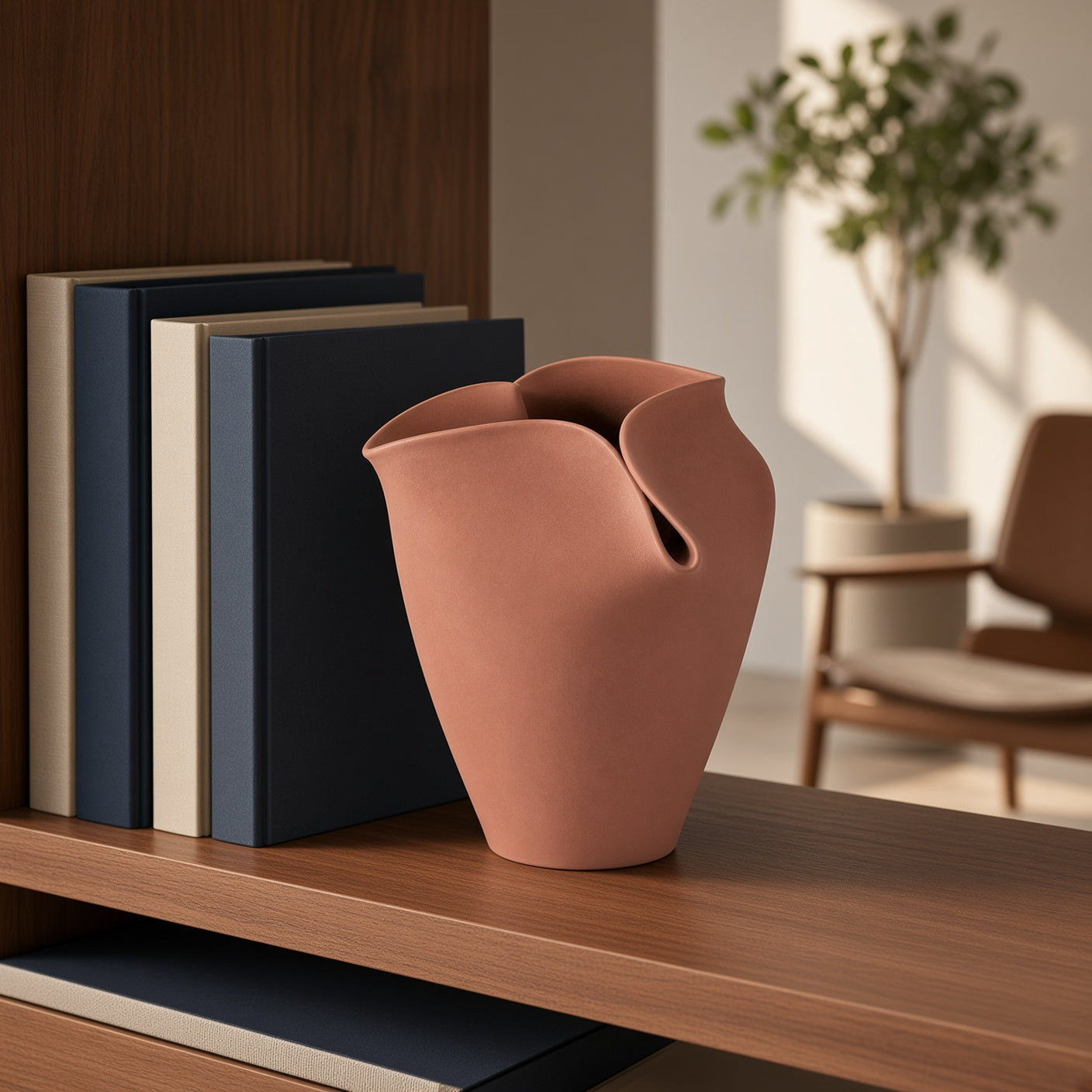 Pli – Vase décoratif à col plié