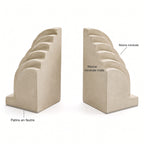 Strate – Serre-livres sculpturaux – Paire de 2